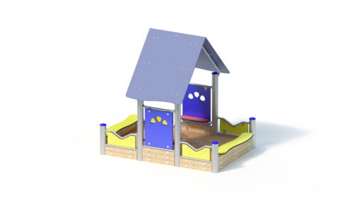 Hiekkalaatikko katoksella