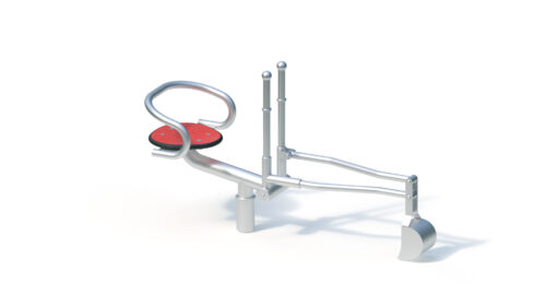 Kaivuri selkänojalla