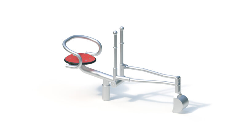 Kaivuri selkänojalla