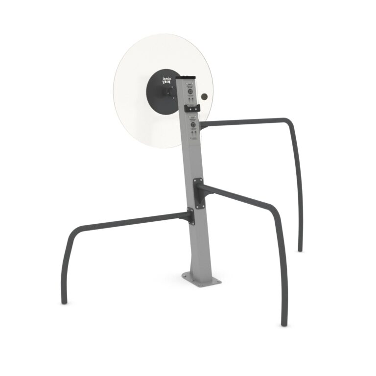 Tai-Chi pyörä ja punnerrustangot