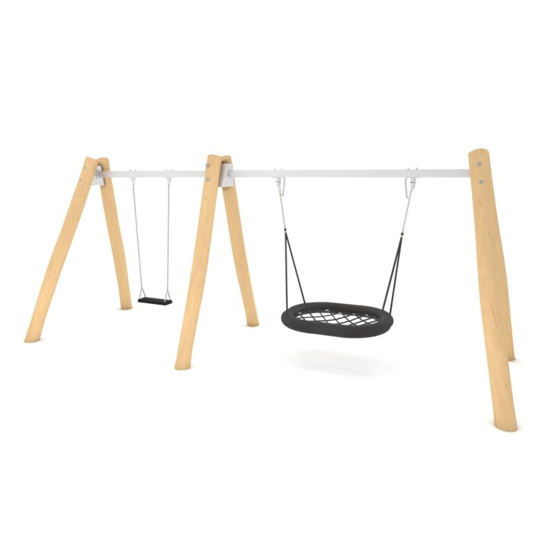 Robinia yhdistelmäkeinu linnunpesäistuimella