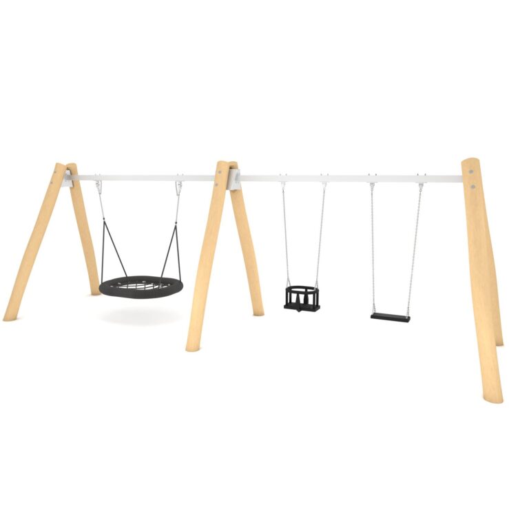 Robinia yhdistelmäkeinu linnunpesäistuimella