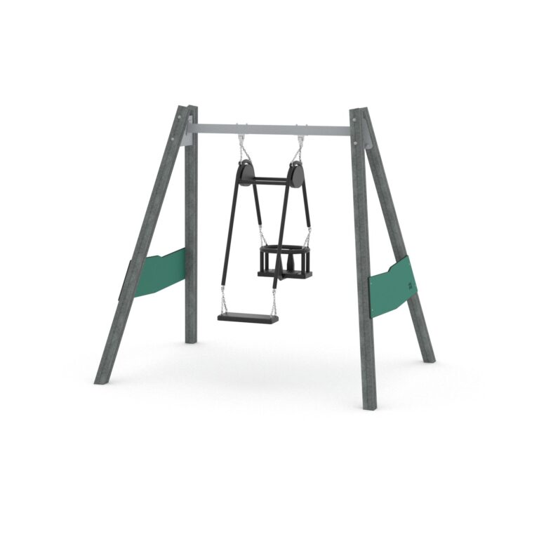 Kierrätysmuovi duo keinu