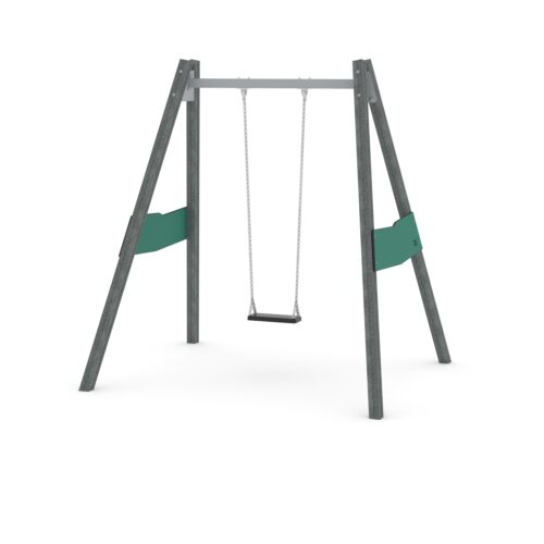 Kierrätysmuovi keinu 1:lle korkea