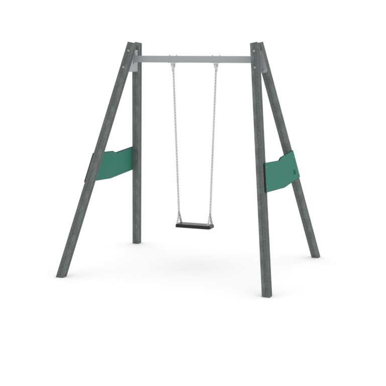 Kierrätysmuovi keinu 1:lle korkea