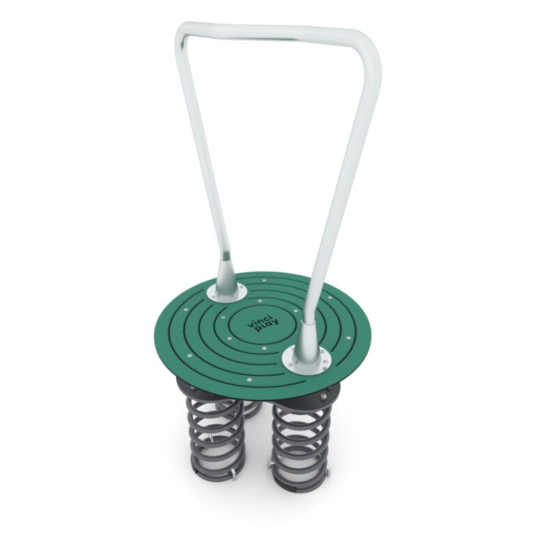 Kierrätysmuovi karuselli jousilla