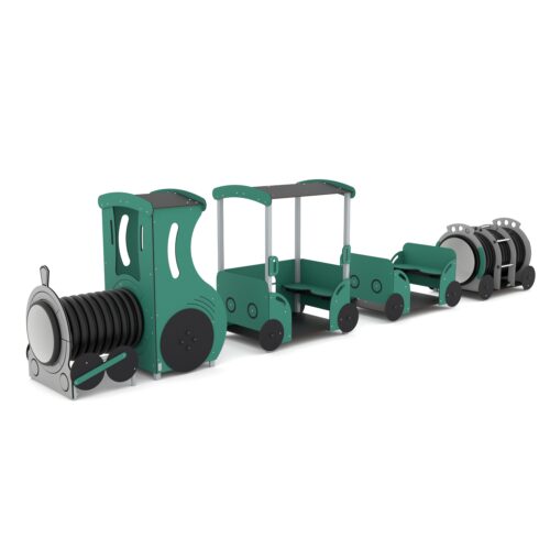 Kierrätysmuovi juna