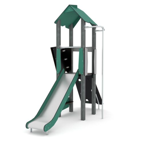 Kierrätysmuovi liukumäki