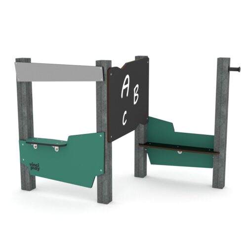 Kierrätysmuovi toimintoseinä