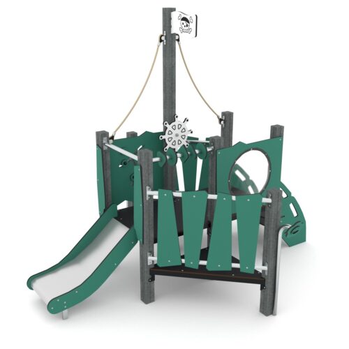 Kierrätysmuovi liukumäki