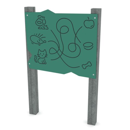 Kierrätysmuovi toimintoseinä