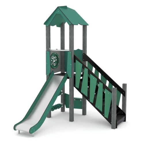 Kierrätysmuovi liukumäki