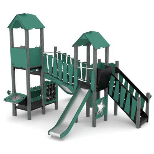 Kierrätysmuovi leikkikeskus