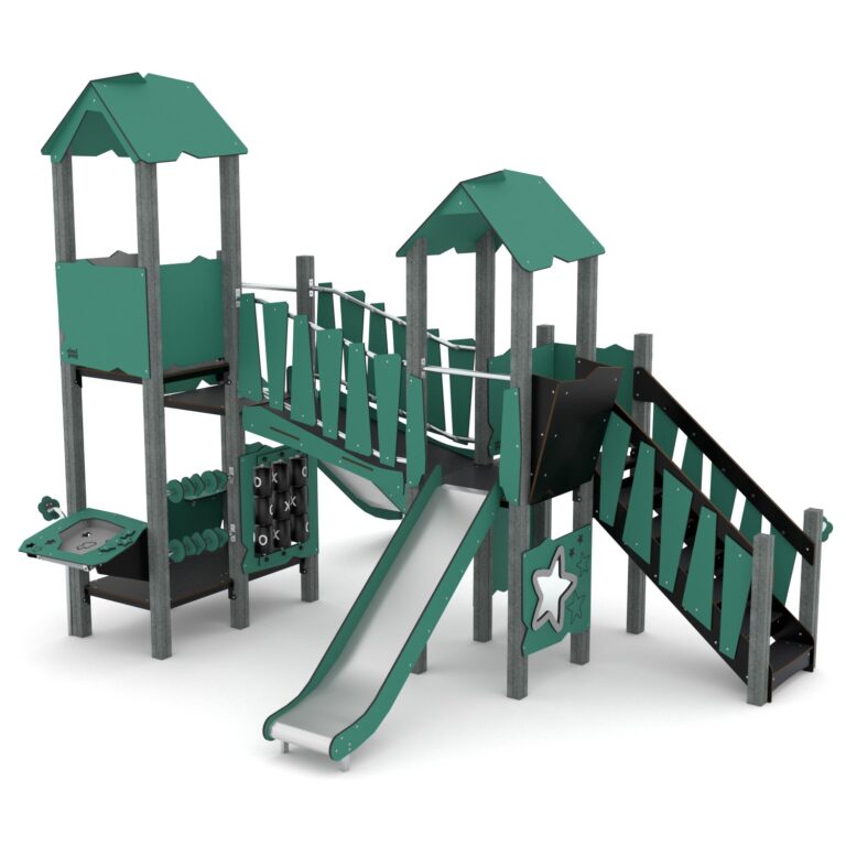 Kierrätysmuovi leikkikeskus