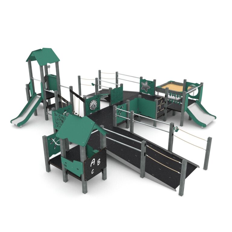 Kierrätysmuovi leikkikeskus