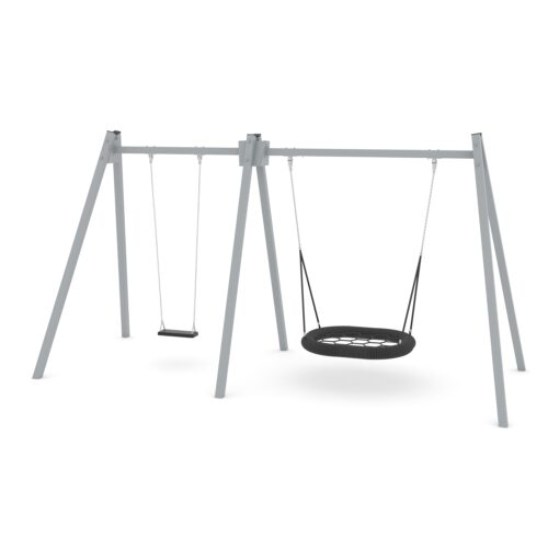 Yhdistelmäkeinu linnunpesäistuimella korkea