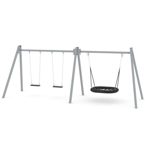 Yhdistelmäkeinu linnunpesäistuimella