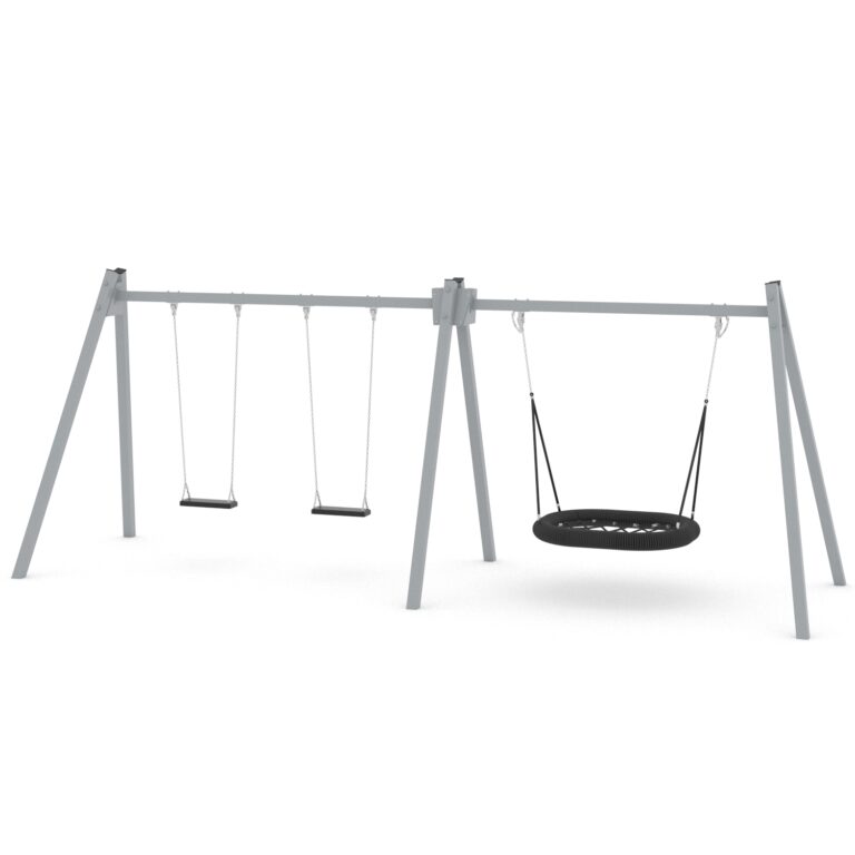 Yhdistelmäkeinu linnunpesäistuimella