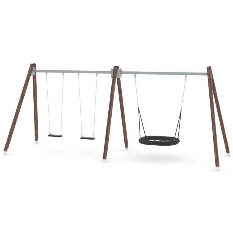 Yhdistelmäkeinu linnunpesäistuimella korkea